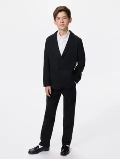 【ユニクロ Kids】ジャージーパンツ（フォーマル）ネイビー140 未使用
