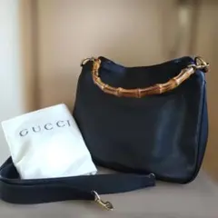 340 グッチ スエード ハンドバッグ バンブー ショルダーバッグ - メルカリ