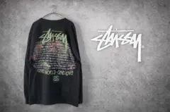 STUSSY ONE WORLD ONE LOVE LS TEE プリント