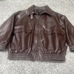 ブラウンレザージャケット