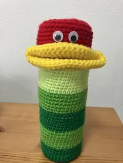 ハンドメイド パクパクモンスターペットボトルカバー - メルカリ