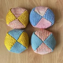 お手玉　4個セット　ハンドメイド　正絹