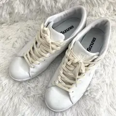 ミズノ MLC-CL メンズホワイトスニーカー　26.5cm