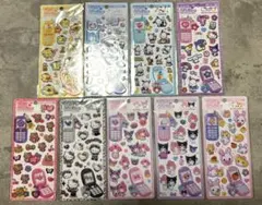 平成はっぴーフォン シール 9点セット 正規品 サンリオ等