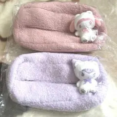 サンリオ マイメロディ♡クロミ マスコット付きティッシュボックスカバー