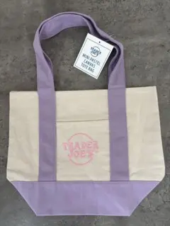 大人気　Trader Joe's パステルカラー　 ミニトートバッグ