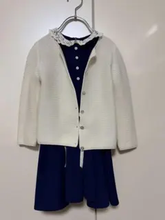 セット・半袖ワンピース と カーディガン
