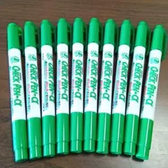ZEBRA　暗記用 チェックペン-アルファ　緑　10本セット