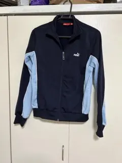 Puma ジップアップジャケット ネイビー/ライトブルー