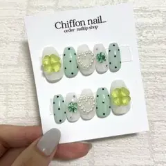 【現品 即購入OK】ネイルチップ ウィッシュコア クローバー 平成女児 韓国