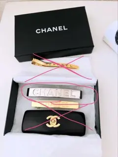 大丸神戸CHANEL購入 ヴィンテージ シャネル バレッタ　シルバーのサムネイル