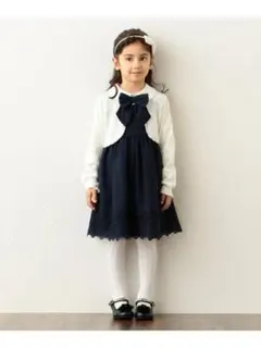 組曲anyFAM フォーマル セレモニー ワンピース 120cm 紺色 ネイビー