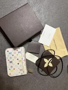 人気】ルイヴィトン ミラー M92650 マルチカラー ホワイト 鑑定済み