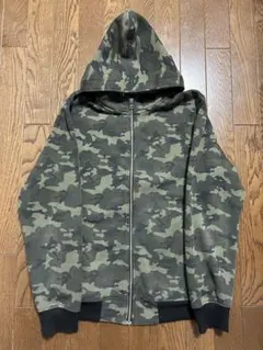 迷彩柄 フルジップパーカー