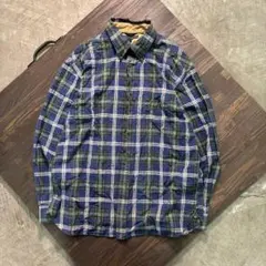7BS2 【TOMMYHILFIGER】チェック　ボタンダウンシャツ古着used