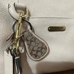 COACH コーチ シグネチャー キーリング ブラウン 保管汚れあり