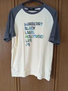 バーバリーブラックレーベル 半袖Tシャツ　3　黄色　灰色　イエロー 三陽商会