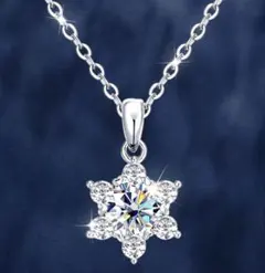 1ctモアサナイト シルバーネックレス