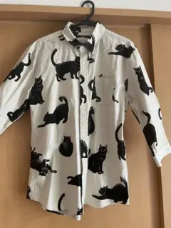 Ciaopanic 黒猫プリント 七分袖シャツ Lサイズのサムネイル