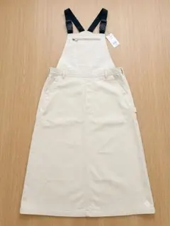 ワークマンプラス　サロペットスカート ベージュのサムネイル