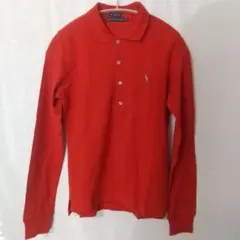 ラルフローレン THE SKINNY POLO 長袖 ポロシャツ 赤 M