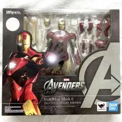 【美品】S.H.Figuarts アイアンマン マーク6 バトルダメージのサムネイル