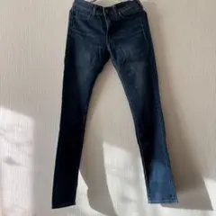 ユニクロ⭐️(M)ヒートテック　デニム　ブルー　スキニー