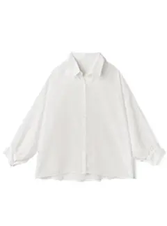 GRLグレイル ドロップショルダーシアーシャツ[dk881] オフホワイトF