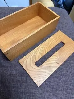 未使用☆karimoku 木製 ティッシュボックス 非売品 - メルカリ