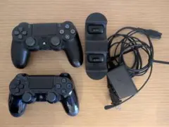 PS4 ワイヤレスコントローラー 2台 充電スタンドセット