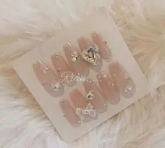 ワンホン 量産型 フレンチガーリー y2k 韓国 ネイルチップ