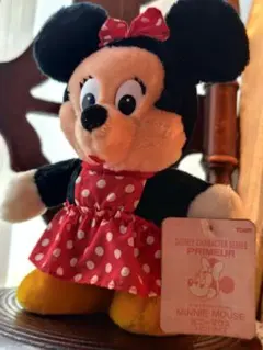 ミニーマウス ぬいぐるみ 約20cm　レトロぬいぐるみ