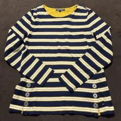 TOMMYHILFIGER トミーヒルフィガー　ボーダーカットソー長袖　S