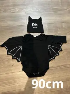 ハロウィン　ベビーコスチューム　コウモリ　ロンパース　90cm