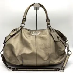 coach Madisonコーチ　ショルダーバッグ　2WAY メタリック　Y2K