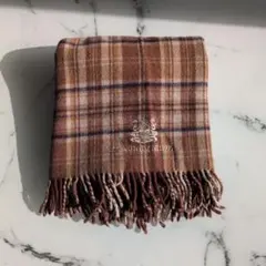 アクアスキュータム　ウール チェック柄 マフラー