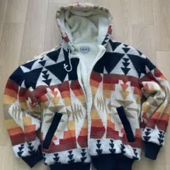 GIMNY 幾何学模様 フリースジャケット