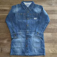 匿名発送☆ジャンクストアー　長袖デニムワンピース　ジャケット　130