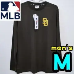 【新品】パドレス　ロンT　M　メンズ　MLB公式　茶　SD　サラサラのサムネイル