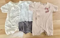 女児　半袖ロンパース　3点セット　【美品】　バースデイ