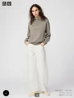 2025販売中　度詰めレディースパンツ　新品未使用タグつき　色　OffWhite 2025販売中 度詰めレディースパンツ 新品未使用タグつき 色 OffWhite