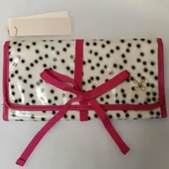 SAZABY ポーチ ドット柄 リボン付きのサムネイル