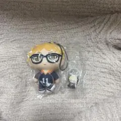 ハイキュー‼︎ めじるしアクセサリー　月島蛍　ガチャガチャ　ぬいぐるみ　ストラップ