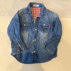 DOUBLE.B デニムシャツ 100