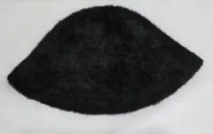 バケットハット ブラック 毛混 サイズ56cm-58cm