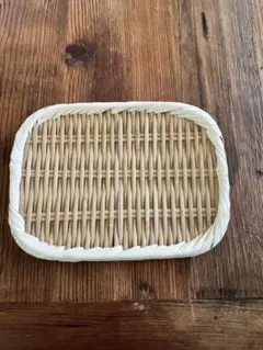 竹製 盆ざる 角型 小物入れ