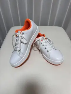 ゴルフシューズ スパイクレス PAR72 25.5㎝ ホワイトオレンジ