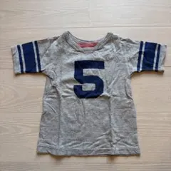 デニムダンガリー　グレー Tシャツ 110