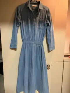 【美品】アーバンリサーチ　水色　コーデュロイワンピース