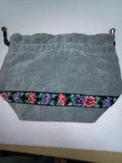 ☆ FEILER フェイラー　巾着タイプ　一部花柄　布地　☆
